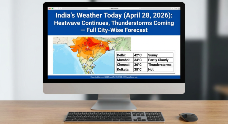 India's Weather Today (April 28, 2026): Heatwave Continues, Thunderstorms Coming — Full City-Wise Forecast